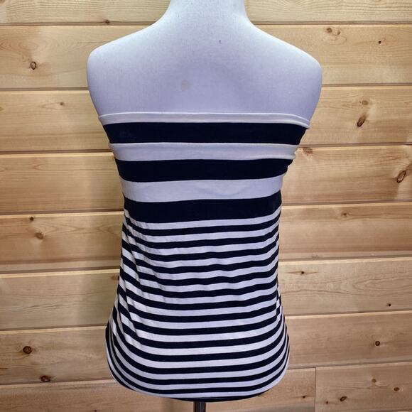 Free People Striped Strapless Ruched Tank Top Size Small - Picture 6 of 11